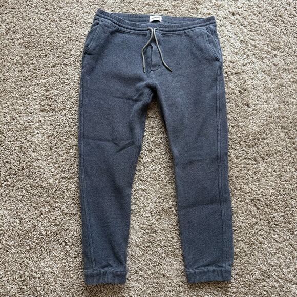 Taylor Stitch The Apres Pant Men Size XL Blue Grey Sashiko Organic Cotton Casual - Picture 1 of 10